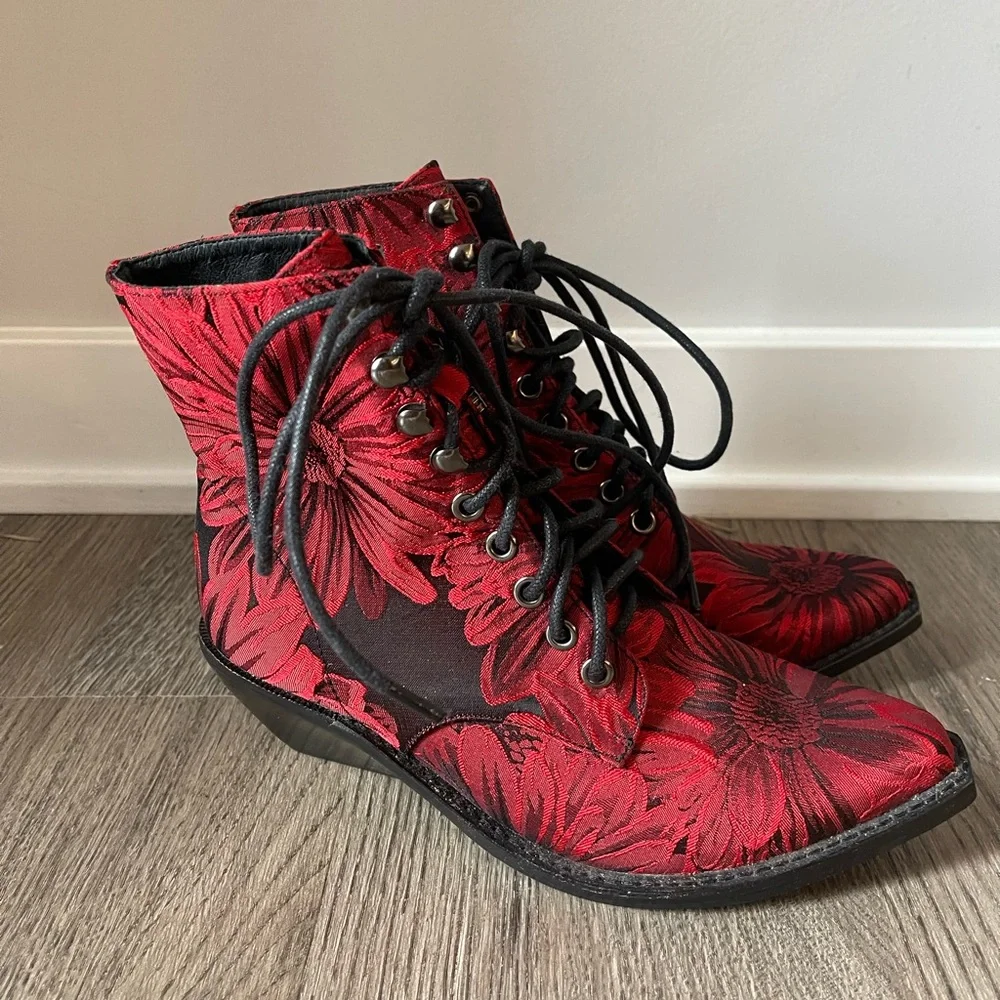 Jeffrey Campbell Floral Booties - Picture 1 of 4
